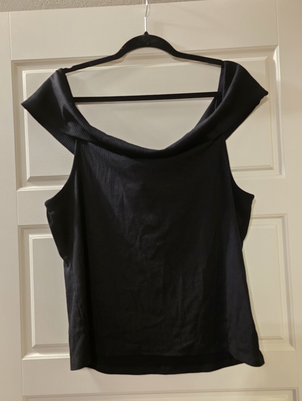 Off-Shoulder Black Women's Top - Old Navy Size XXL